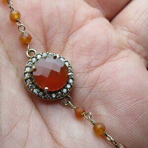 14k *925 Sterling Cancarine Bracelet
